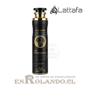Lattafa Aromatizador His Confession 300 ml ($3.990 x Mayor)