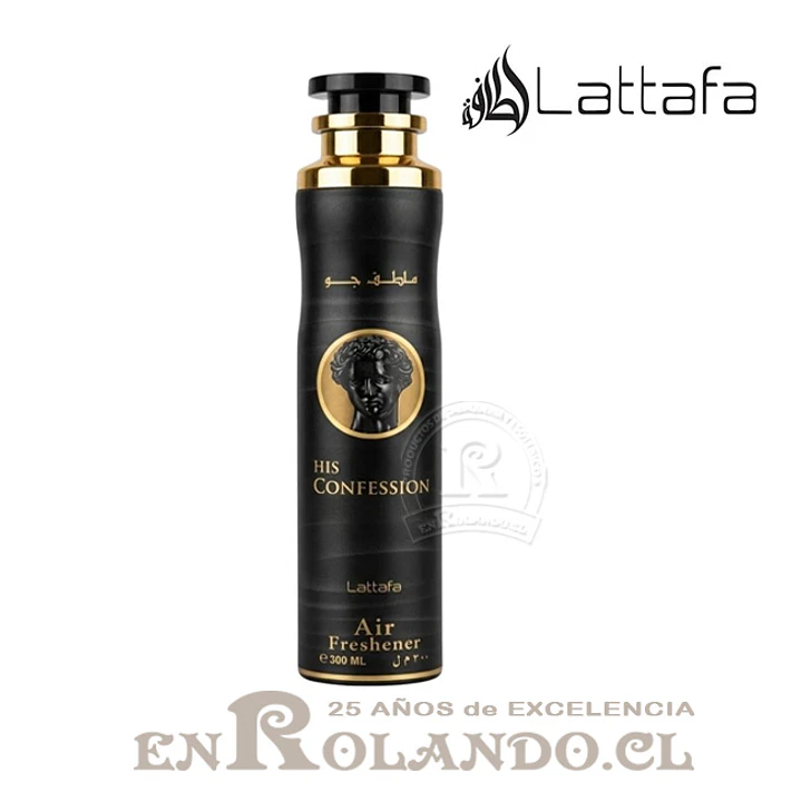 Lattafa Aromatizador His Confession 300 ml ($3.990 x Mayor) 1