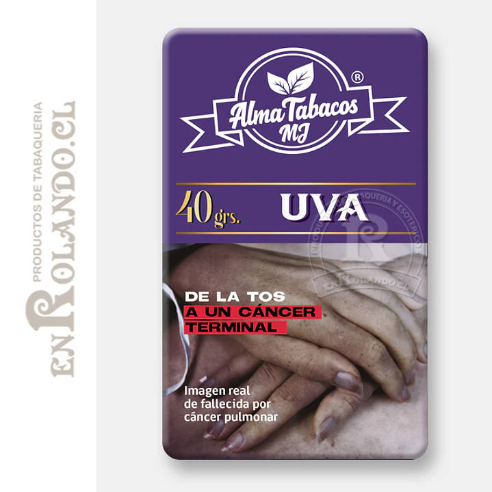 Tabaco Alma Uva 40 Gr. ($2.990 x Mayor)  1