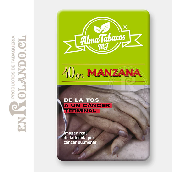 Tabaco Alma Manzana  40 Gr. ($2.990 x Mayor)  1