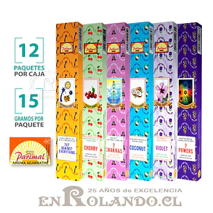 Pack de 12 Paquetes - Incienso Parimal Surtido - 120 Varas