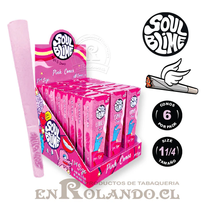 Set 6 Conos Preenrrolados Soulblime ($990 x Mayor)  1
