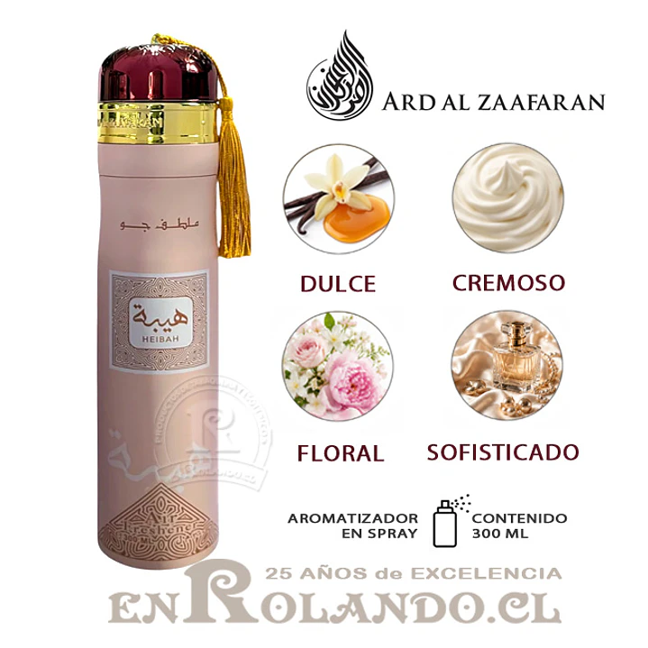 Ard Al Zaafaran Aromatizador Heibah 300 ml ($3.990 x Mayor) 1
