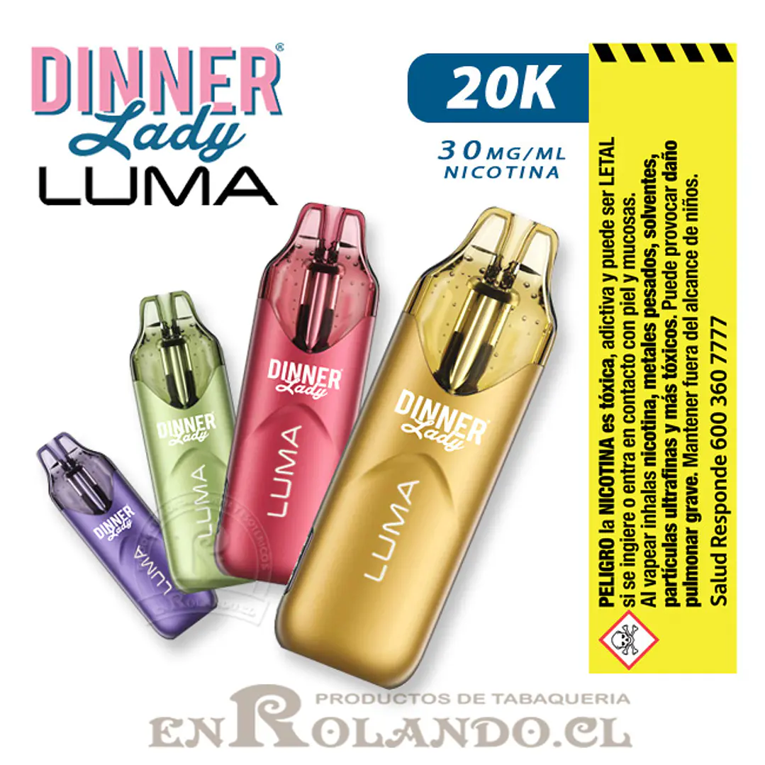 Vape Dinner Lady Luma 20K - Banana ICE ($9.990 x Mayor) 20.000 Puffs 3