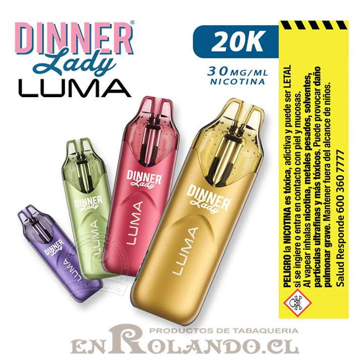 Vape Dinner Lady Luma 20K - Banana ICE ($9.990 x Mayor) 20.000 Puffs 3