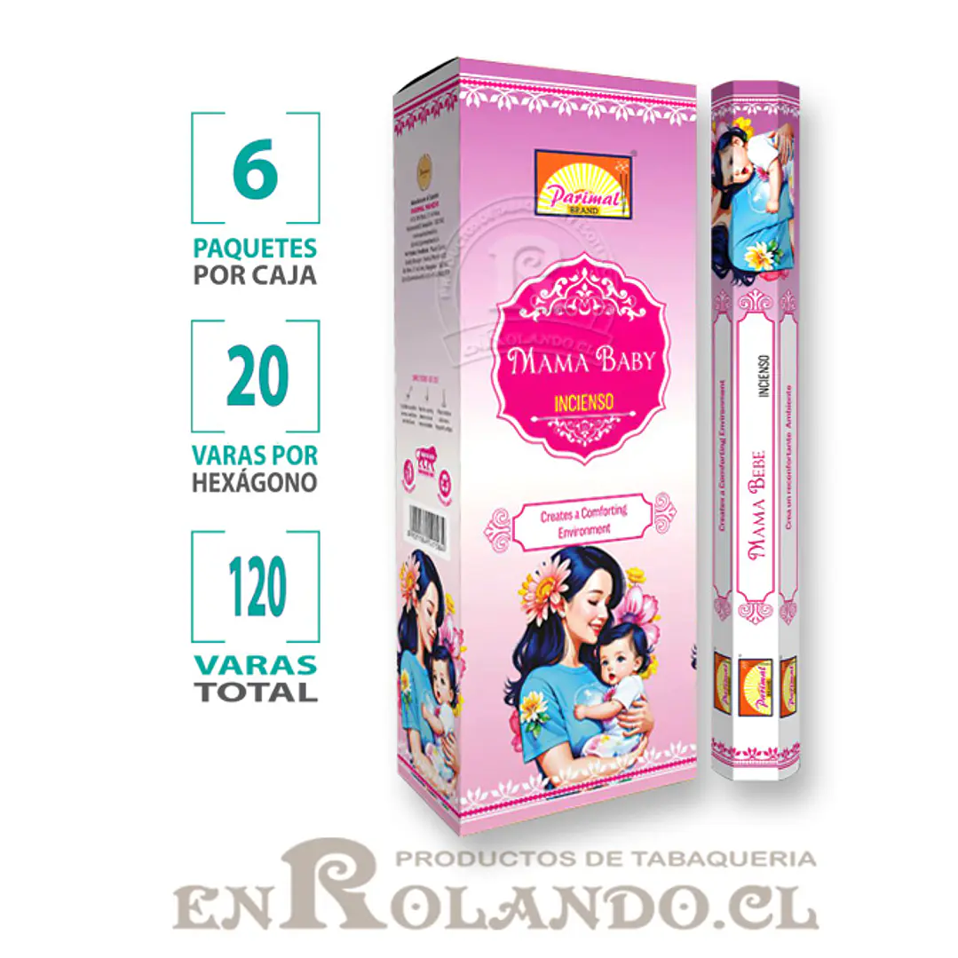 Incienso Parimal Mama y Bebe - 120 varas 1