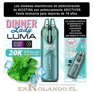 Vape Dinner Lady Luma 20K - ICY Mint ($9.990 x Mayor) 20.000 Puffs