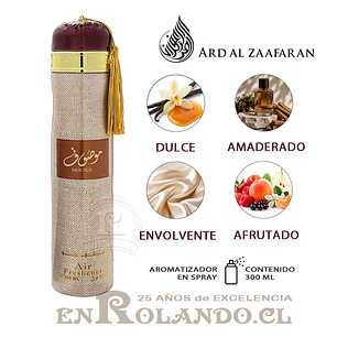 Ard Al Zaafaran Aromatizador Mousuf 300 ml ($3.990 x Mayor) 