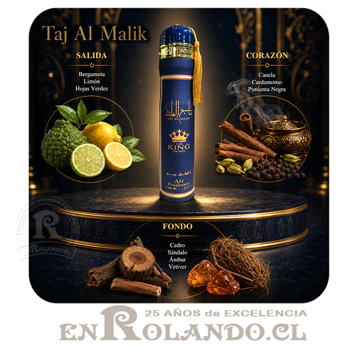 Ard Al Zaafaran Aromatizador Taj Al Malik 300 ml ($3.990 x Mayor)  3