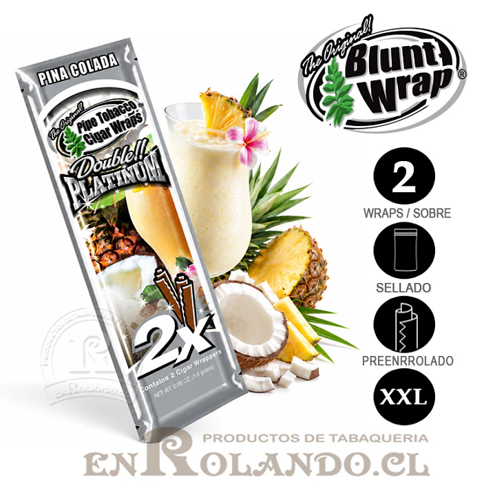 Blunt Wrap Platinum Piña Colada ($500 x Mayor) 1