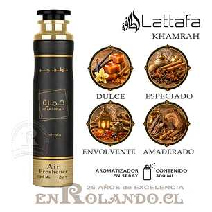 Lattafa Aromatizador Khamrah 300 ml ($3.990 x Mayor)
