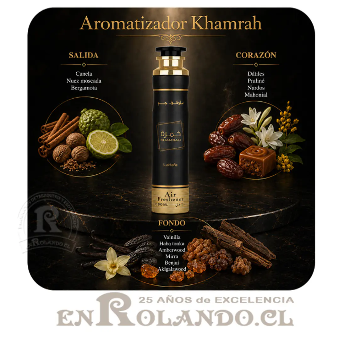 Lattafa Aromatizador Khamrah 300 ml ($3.990 x Mayor) 2