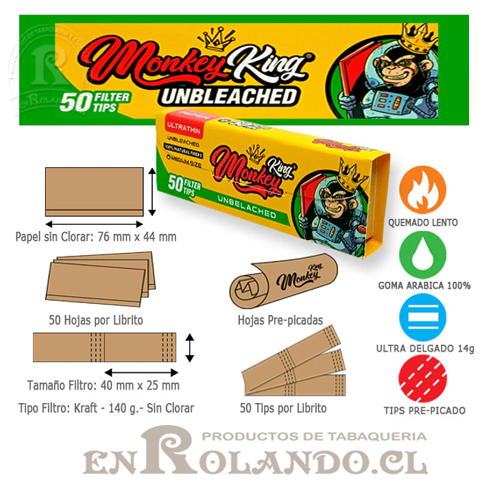 Combipack Monkey King Sin Blanquear 1 1/4 - Display 3