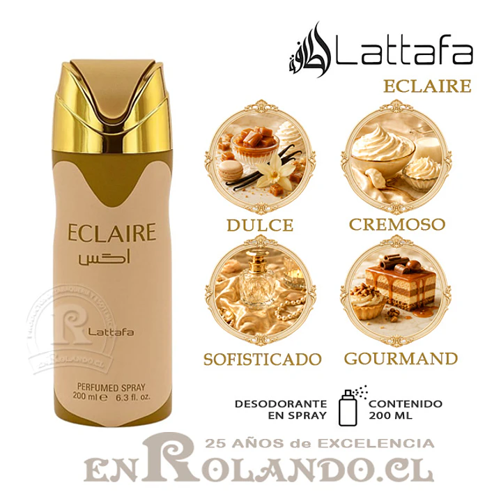 Lattafa Eclaire Desodorante 200 ml ($3.490 x Mayor)  1