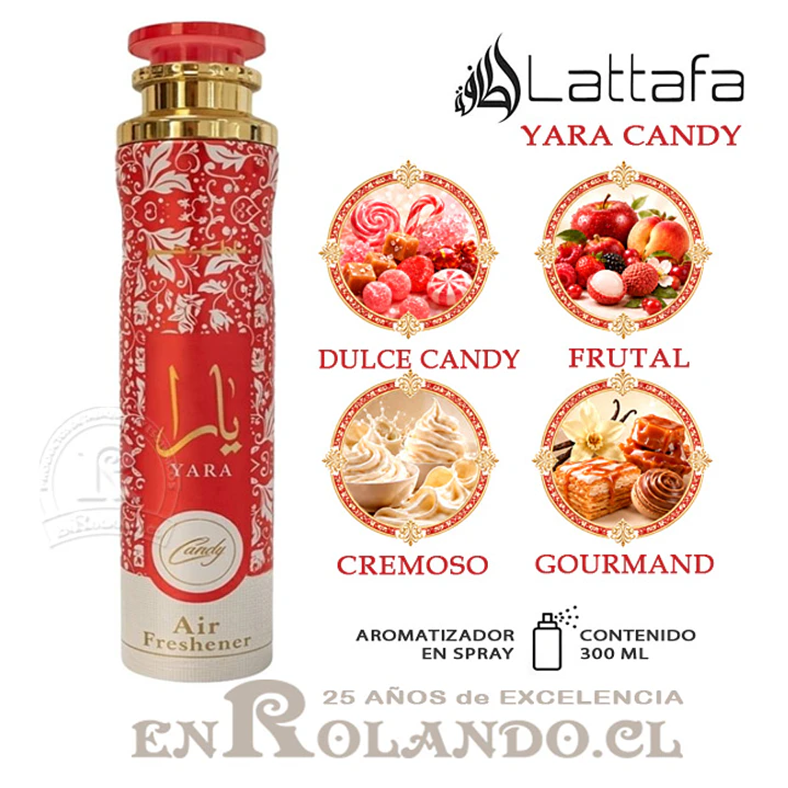 Lattafa Aromatizador Yara Candy 300 ml ($3.990 x Mayor) 1