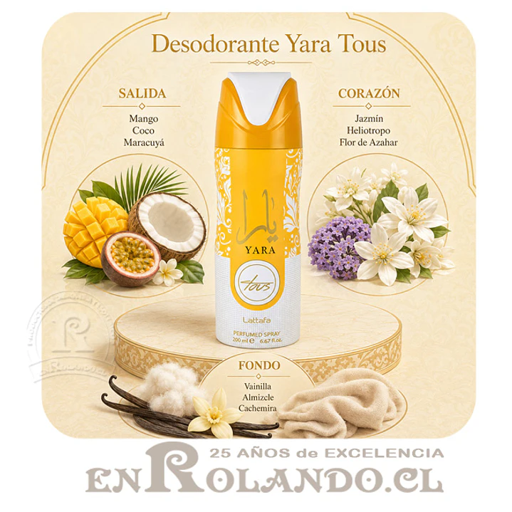 Lattafa Yara Tous Desodorante 200 ml ($3.490 x Mayor) 2
