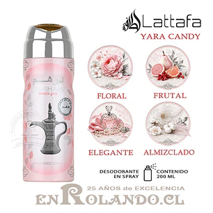 Lattafa Dirham Wardi Desodorante 200 ml ($3.490 x Mayor) 