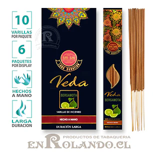 Incienso Premium Sri Sai Veda Bergamota