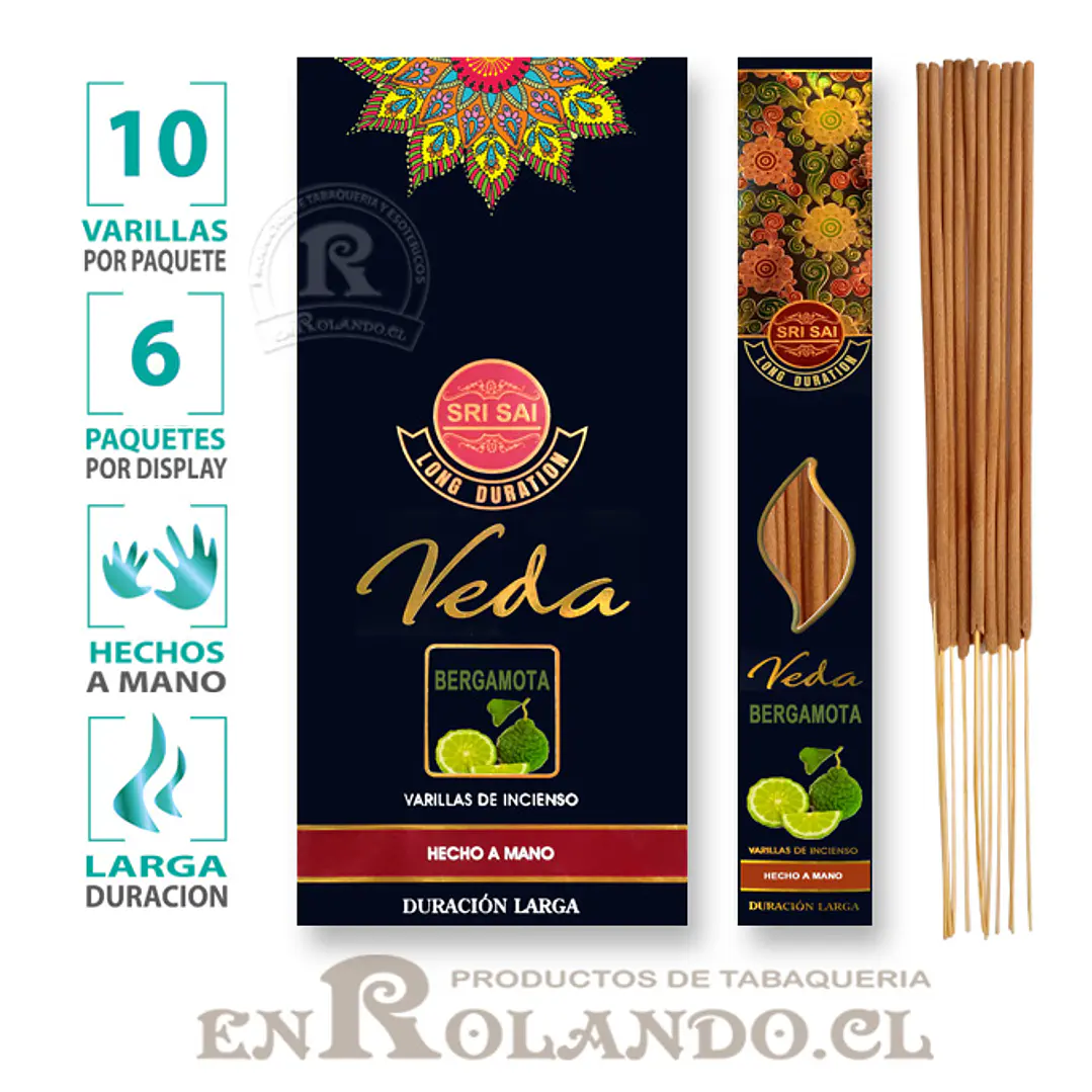 Incienso Premium Sri Sai Veda Bergamota 1