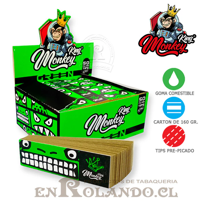 Boquillas (Tips) Monkey King Green - Display 50 Uds 1
