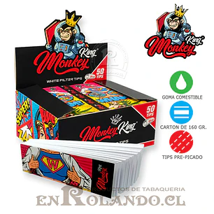 Boquillas (Tips) Monkey King White - Display 50 Uds