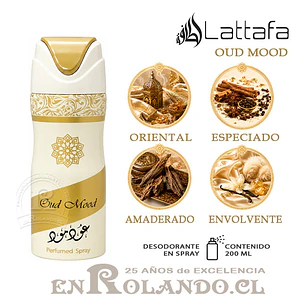 Lattafa Oud Mood Desodorante 200 ml ($3.490 x Mayor) 