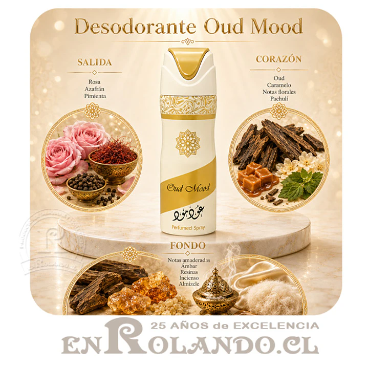 Lattafa Oud Mood Desodorante 200 ml ($3.490 x Mayor)  2