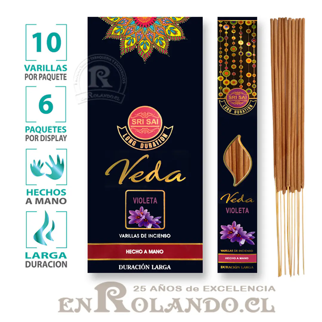 Incienso Premium Sri Sai Veda Violeta 1