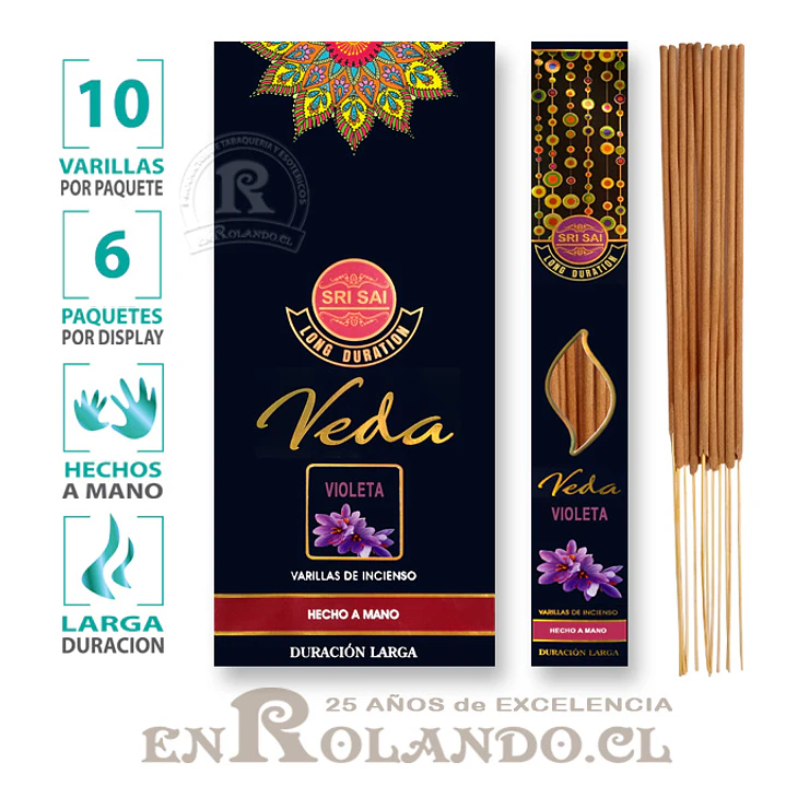 Incienso Premium Sri Sai Veda Violeta 1
