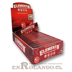 Papelillos Elements Rojo 1 1/4 - Display