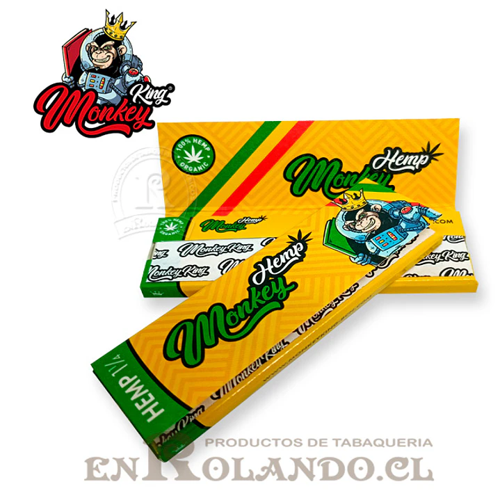Papelillos Monkey King Organic Hemp 1 1/4 - Display 4