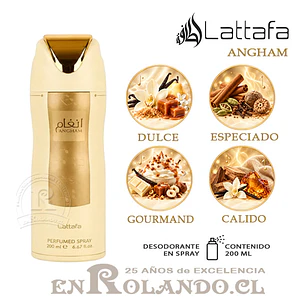 Lattafa Angham Desodorante 200 ml ($3.490 x Mayor) 