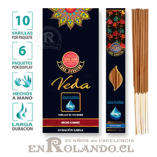 Incienso Premium Sri Sai Veda Agua Florida