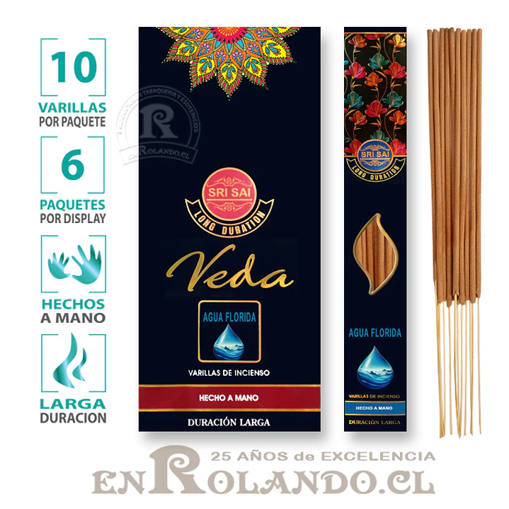 Incienso Premium Sri Sai Veda Agua Florida 1