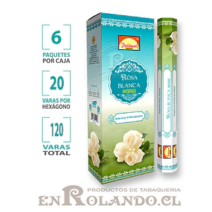 Incienso Parimal Rosa Blanca - 120 varas