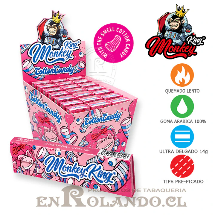 Combipack Monkey King Cotton Candy - King Size - Display 1
