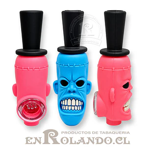 Pipa Silicona Monstruo Color ($2.990 x Mayor)