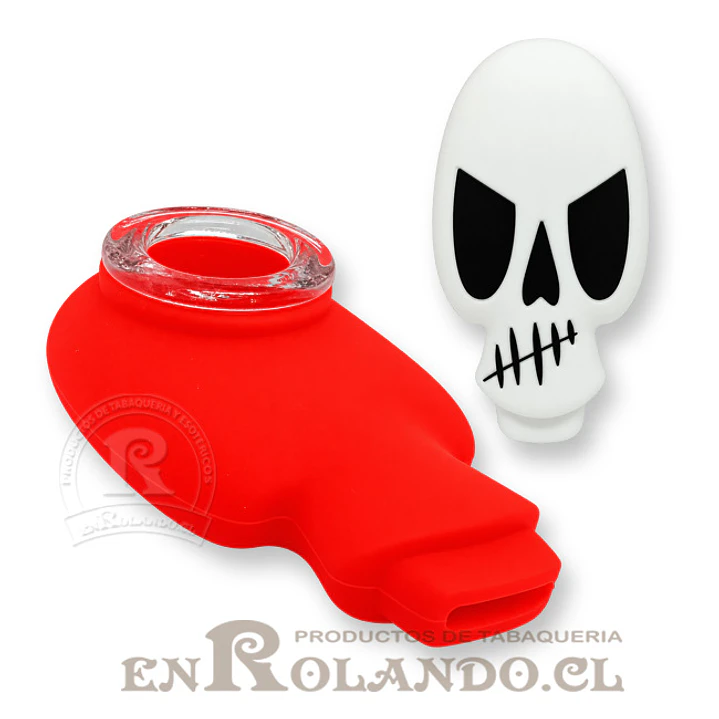 Pipa Silicona Calavera ($2.990 x Mayor) 3