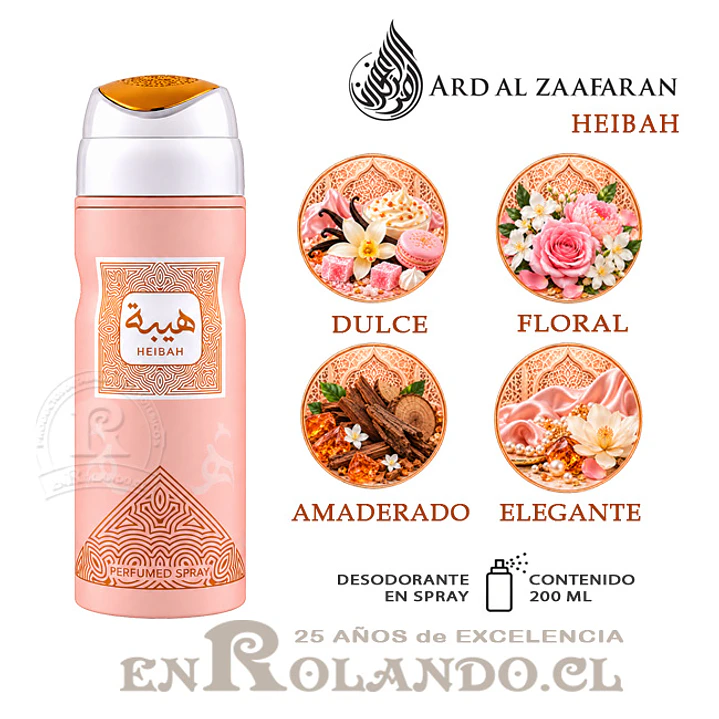 Ard Al Zaafaran Heibah Desodorante 200 ml ($3.490 x Mayor)  1
