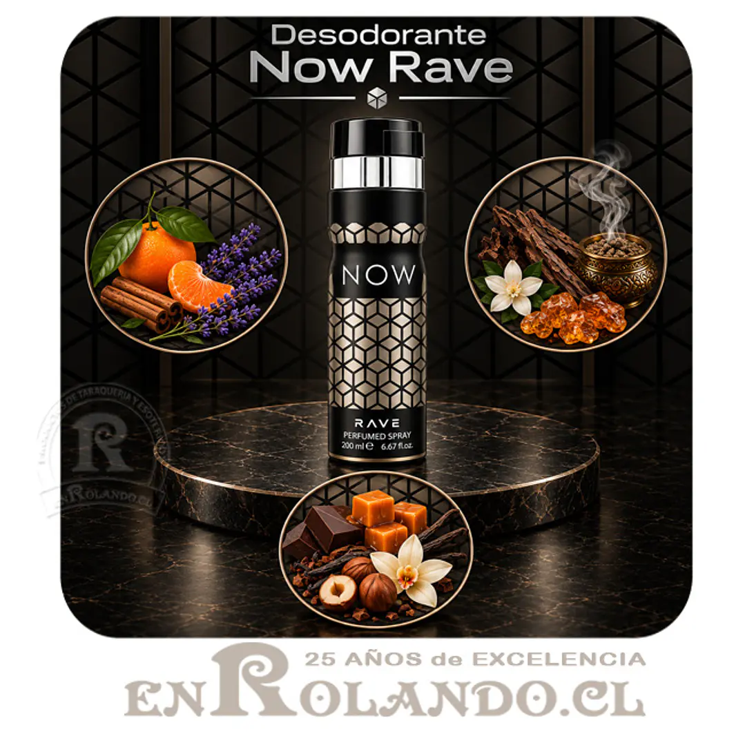 Lattafa Now Rave Desodorante 200 ml ($3.490 x Mayor)  2