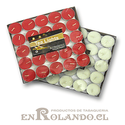 Velas Tealight Colores - Set de 50 ($1.990 x Mayor)