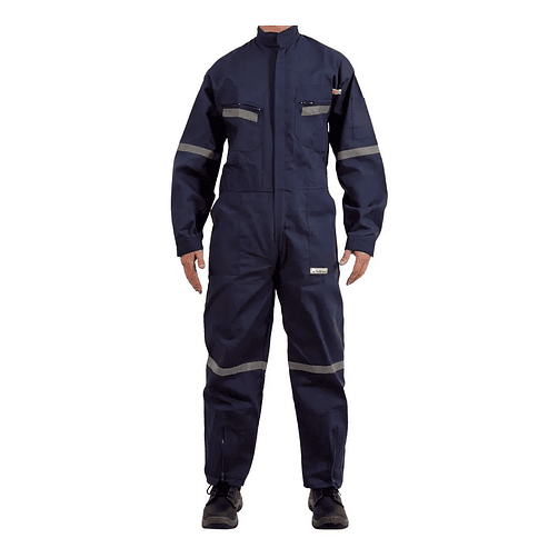 Overol Canvas Alaska Azul Con Cinta 1