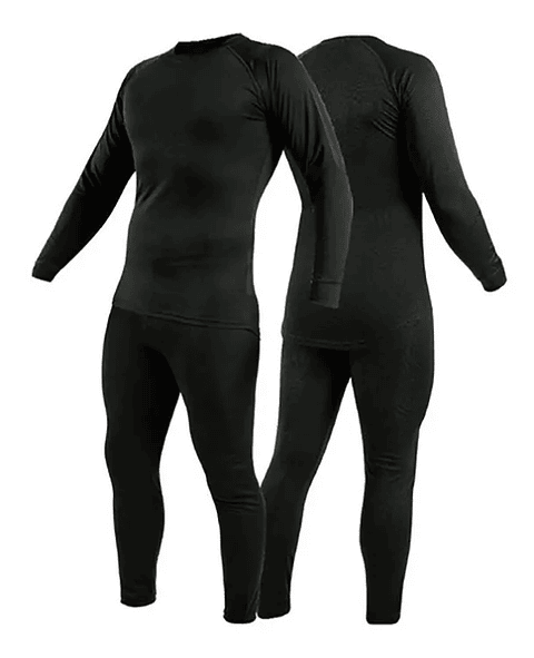 Conjunto Primera Capa Termico Negro Blackbull Cooldry
