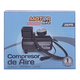 Compresor Aire Inflador Neumatico 250psi Motorlife