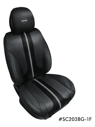 Funda Asiento Momo Premium Butacas Delanteras Cuero SC201GR-2F