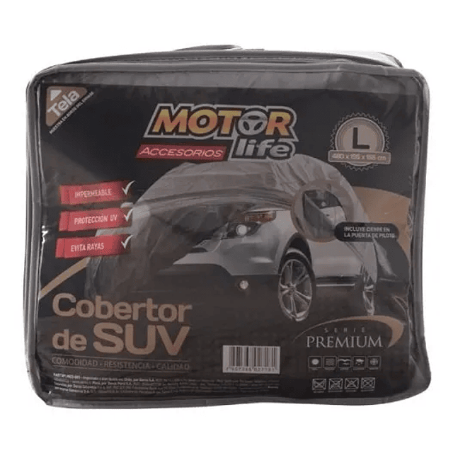 Carpa Cobertor Suv Multiclima Talla L Motorlife Alta Calidad