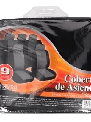 Funda Cubreasiento Universal Negro Gris