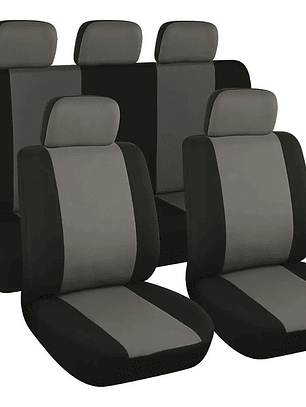 Funda Cubreasiento Universal Negro Gris