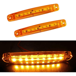 Foco Lateral Indicador Posicion 6 Led Ambar Bi-volts Rampla