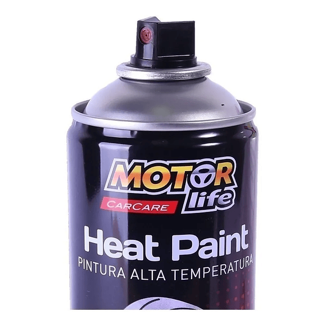 Pintura Spray Alta Temperatura Negro 400ml. Motorlife